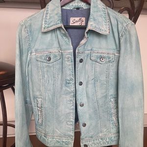 leather jacket very unique color!